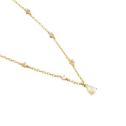Collier Lovel Plaqué Or Doré Oxyde De Zirconium|Marc Orian Discount