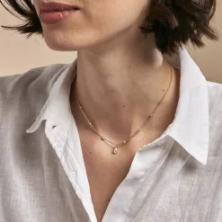 Collier Lovel Plaqué Or Doré Oxyde De Zirconium|Marc Orian Discount