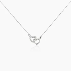 Collier Loving Argent Blanc Oxyde De Zirconium