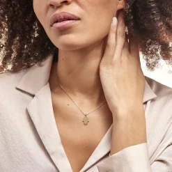 Collier Lucian Plaqué Or Oxyde De Zirconium|Marc Orian Discount