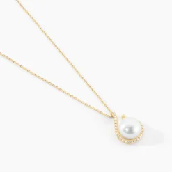Collier Lucinda Or Jaune Perle De Culture Et Oxyde De Zirconium|Marc Orian Best