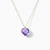 Collier Ludmille Or Jaune Amethyste