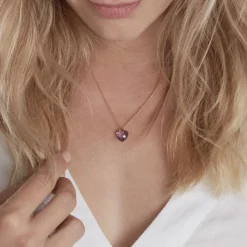 Collier Ludmille Or Jaune Amethyste