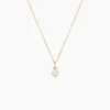 Collier Luminea Or Jaune Nacre Oxyde De Zirconium