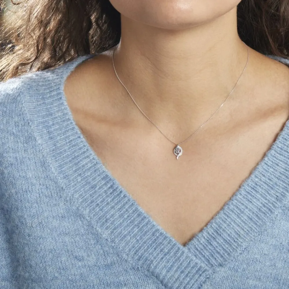 Collier Lydia Or Blanc Topaze Oxyde Oxyde|Marc Orian Best