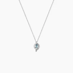 Collier Lydia Or Blanc Topaze Oxyde Oxyde|Marc Orian Best