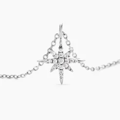 Collier Lysianne Argent Blanc Oxyde De Zirconium