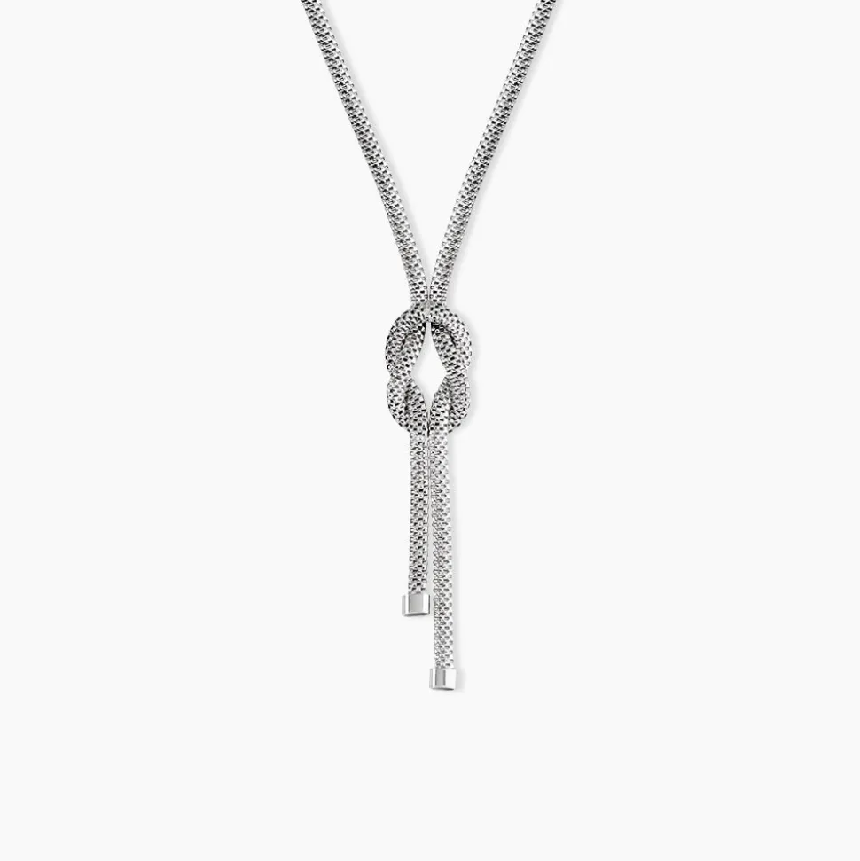 Collier Madison Argent Blanc