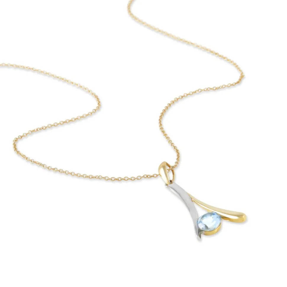 Collier Madli Or Bicolore Topaze