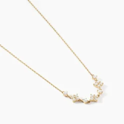 Collier Majestueuse Or Jaune Oxyde De Zirconium