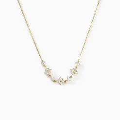 Collier Majestueuse Or Jaune Oxyde De Zirconium
