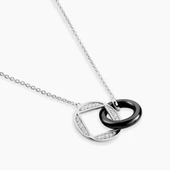 Collier Malee Argent Blanc Céramique Et Oxyde De Zirconium|Marc Orian Online