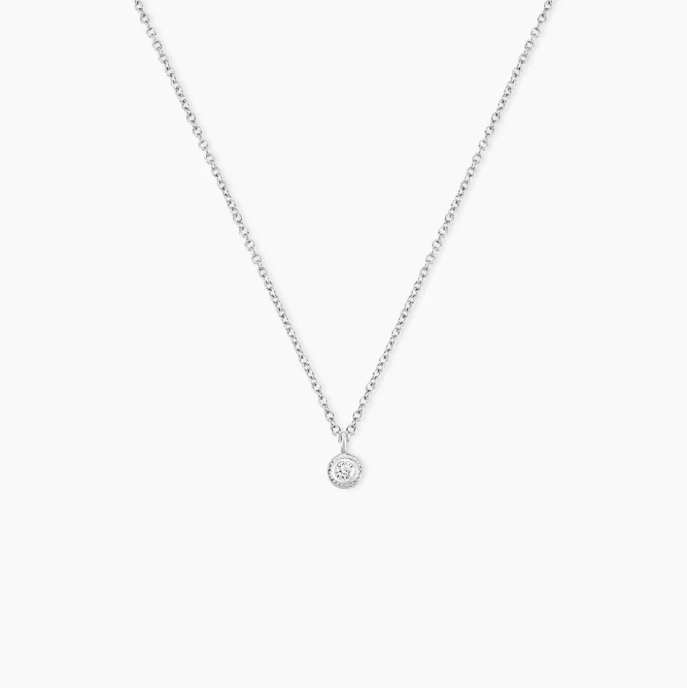 Collier Marciana Argent Blanc Oxyde De Zirconium