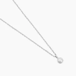 Collier Marciana Argent Blanc Oxyde De Zirconium