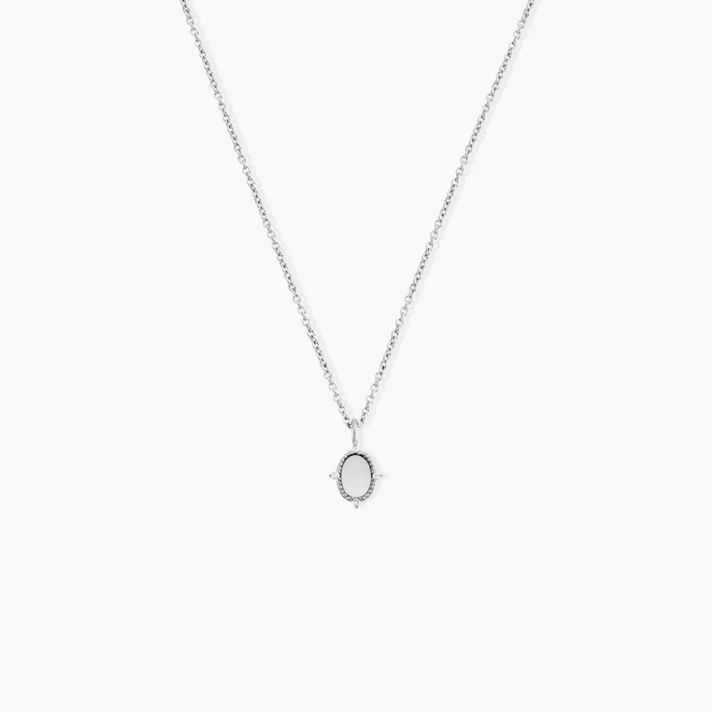 Collier Margot Argent Blanc Nacre Oxyde De Zirconium|Marc Orian Hot