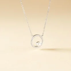 Collier Marthe Argent Blanc Perle De Culture Et Oxyde De Zirconium