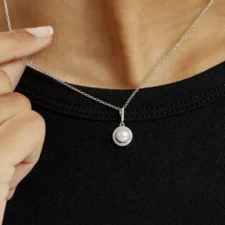 Collier Mathie Argent Blanc Perle De Culture Et Oxyde De Zirconium|Marc Orian New