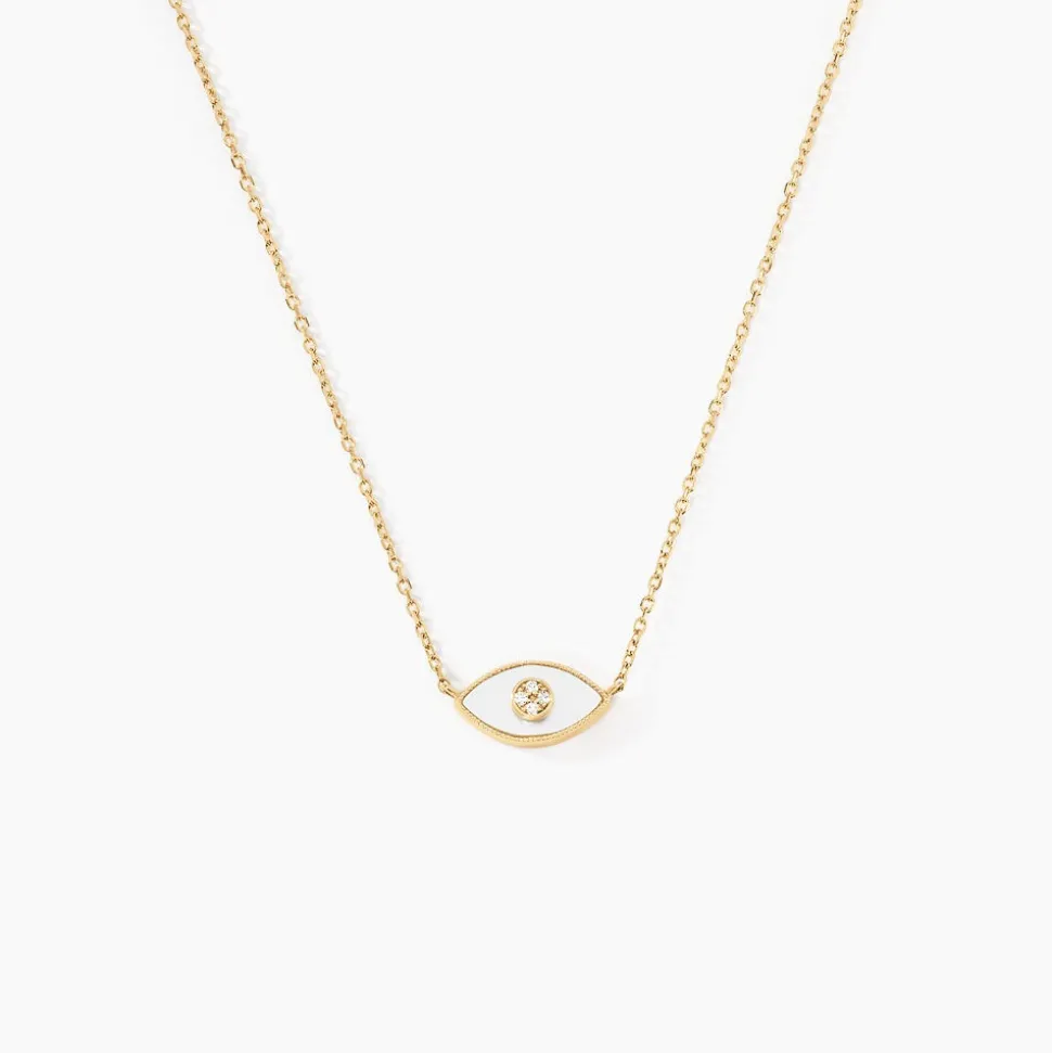 Collier Matiasma Or Jaune Nacre Diamant