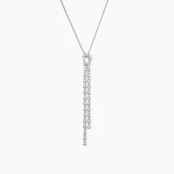 Collier Mayfair Argent Blanc Oxyde De Zirconium