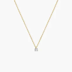Collier Mei Or Jaune Diamant