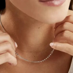 Collier Melodie Argent Blanc