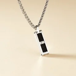 Collier Messy Acier Blanc|JOURDAN Online