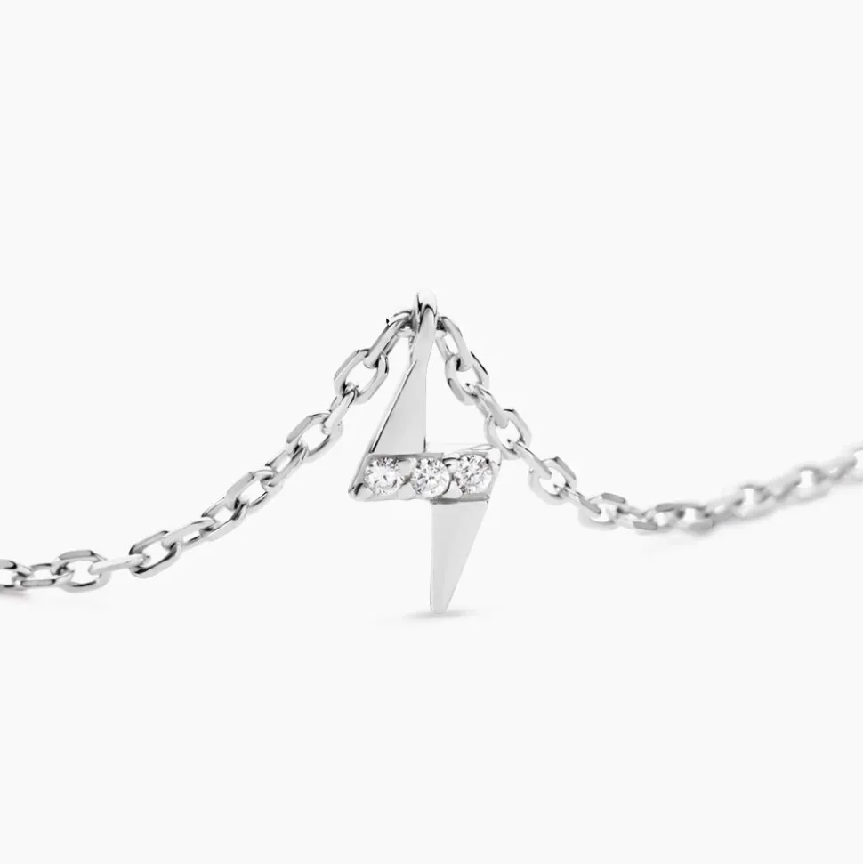 Collier Meyline Argent Blanc Oxyde De Zirconium