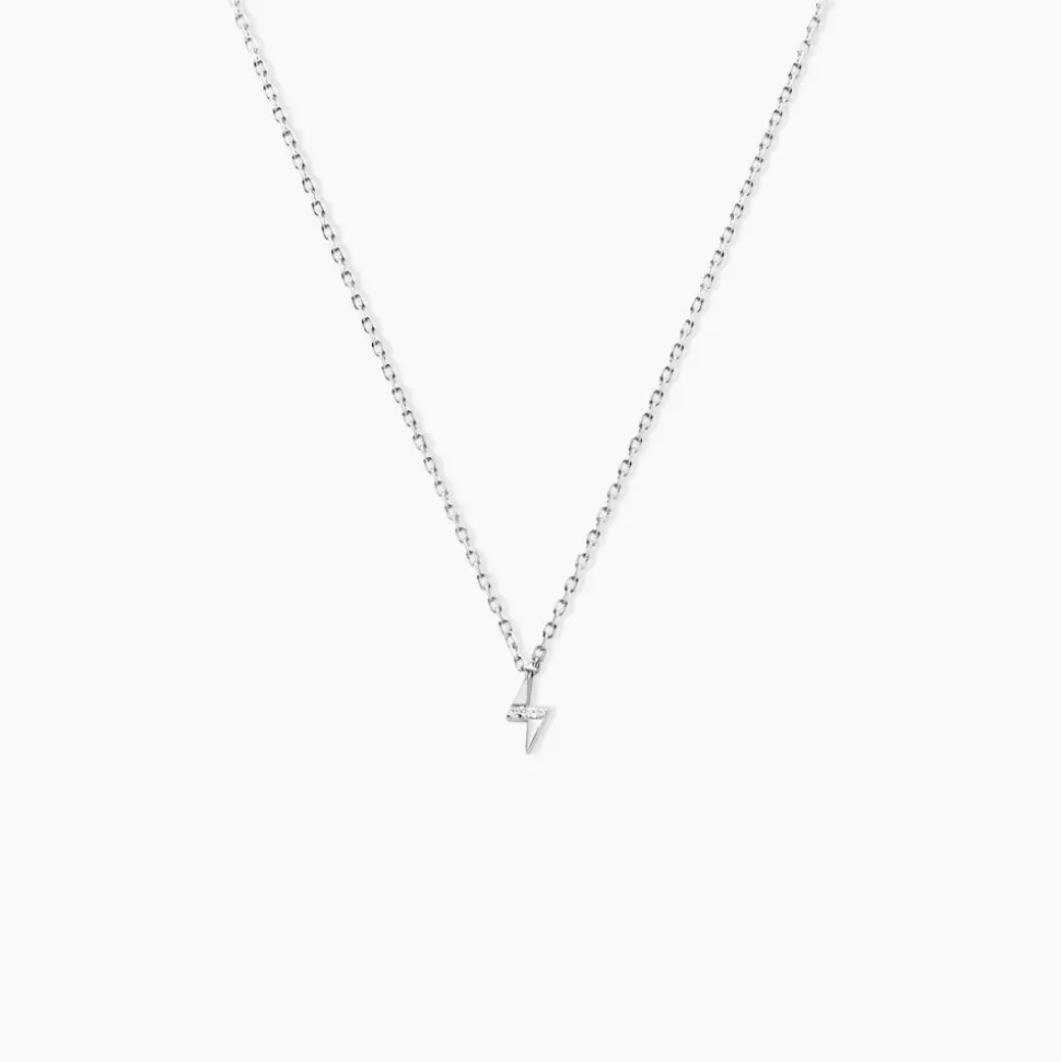 Collier Meyline Argent Blanc Oxyde De Zirconium