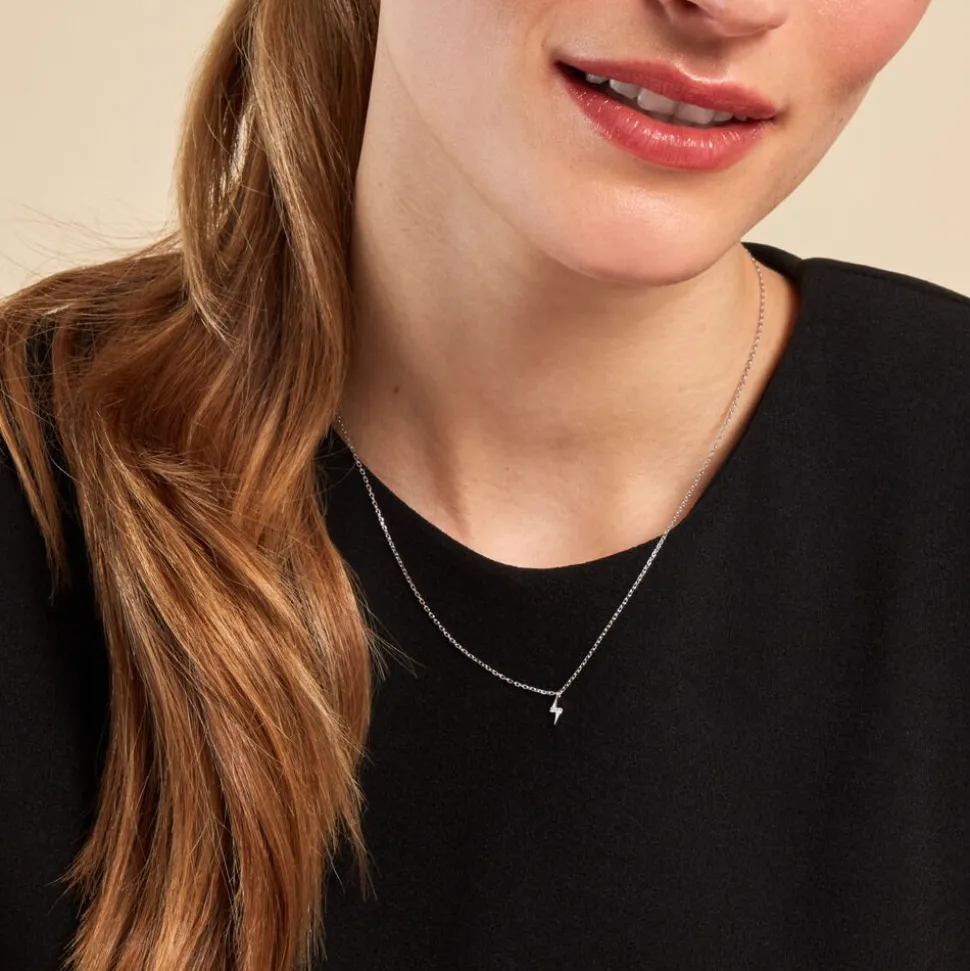 Collier Meyline Argent Blanc Oxyde De Zirconium