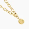 Collier Milina Acier Jaune Cristal