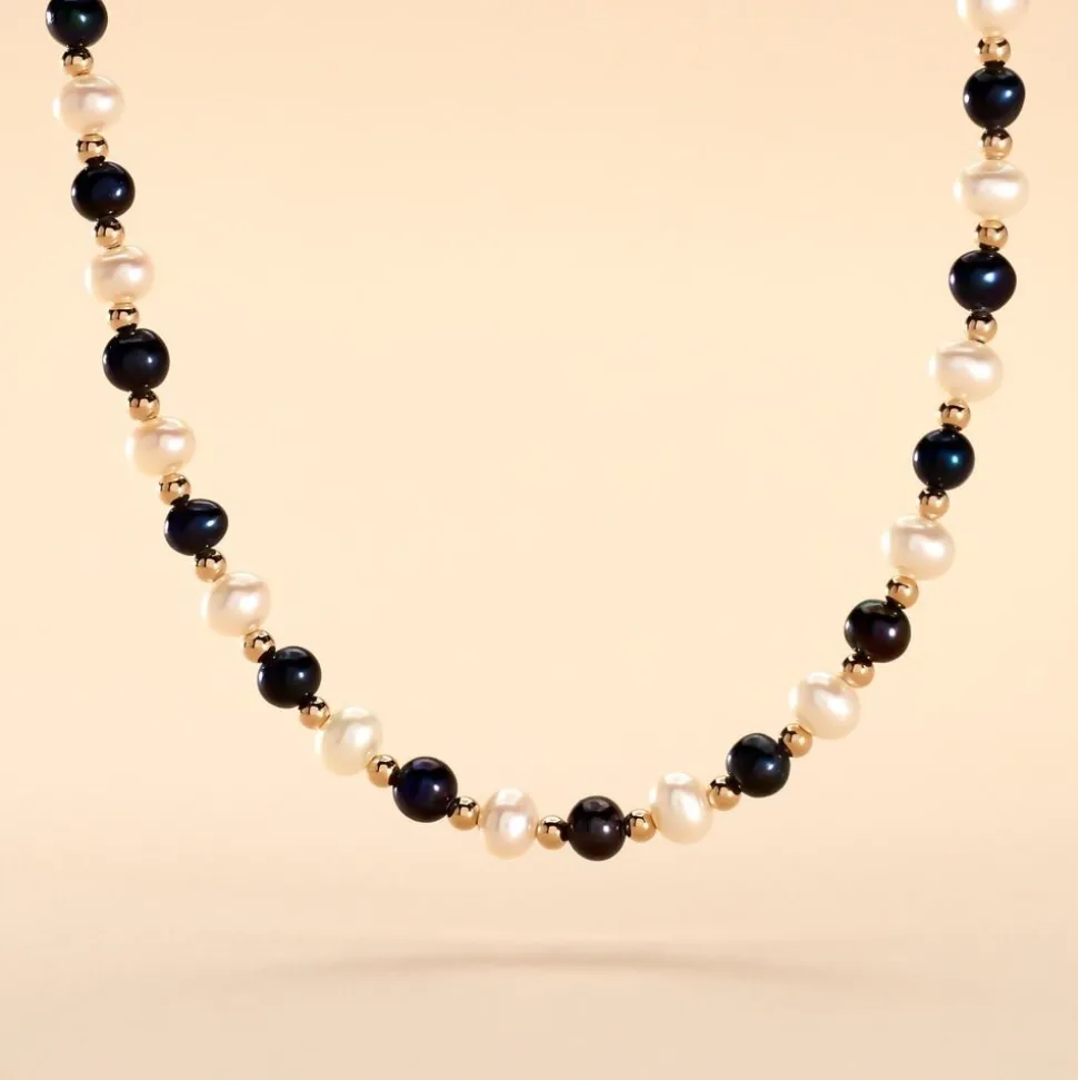 Collier Mirjam Or Jaune Perle De Culture