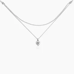Collier Monifa Argent Blanc