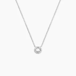 Collier Mori Argent Oxyde De Zirconium