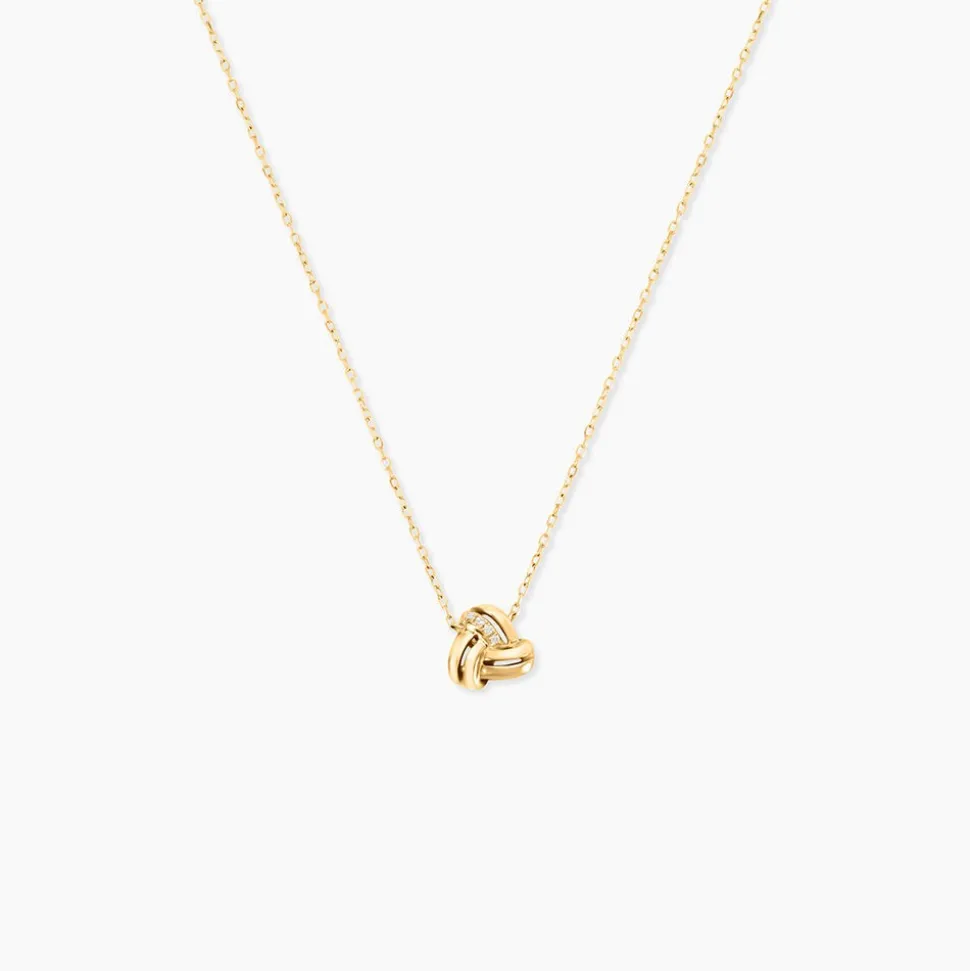 Collier Munro Or Jaune Oxyde De Zirconium