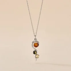 Collier Murriel Argent Blanc Ambre|Marc Orian Best