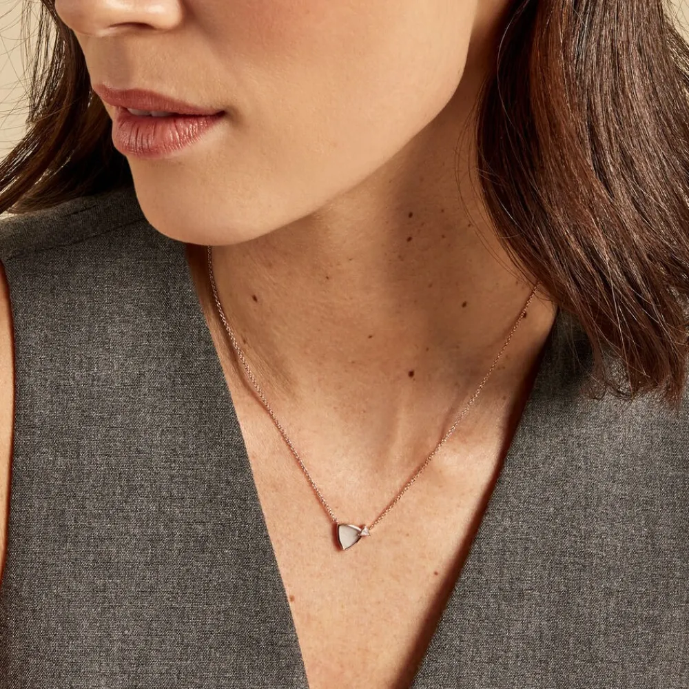 Collier Muse Argent Rose Nacre Oxyde De Zirconium|Marc Orian Discount