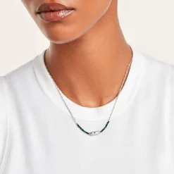 Collier Mystic Argent Blanc Malachite|Marc Orian Discount