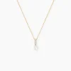 Collier Nahima Or Jaune Perle De Culture Oxyde De Zirconium