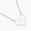 Collier Naleen Argent Blanc