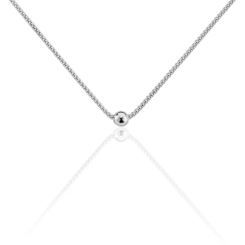 Collier Narimene Argent Blanc