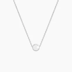 Collier Nassiera Argent Blanc