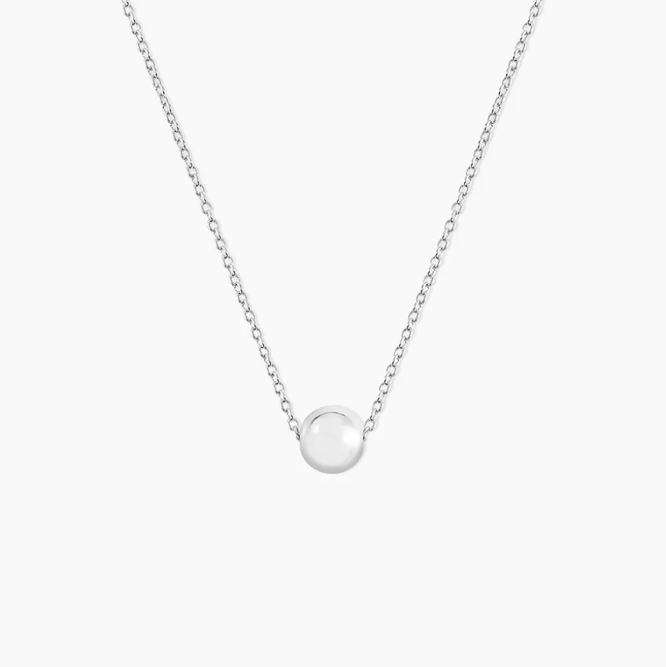 Collier Nassiera Argent Blanc