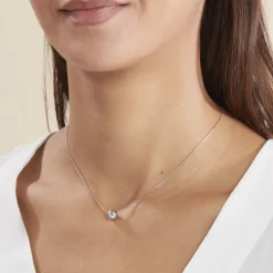 Collier Nassiera Argent Blanc