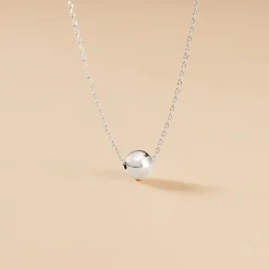 Collier Nassiera Argent Blanc