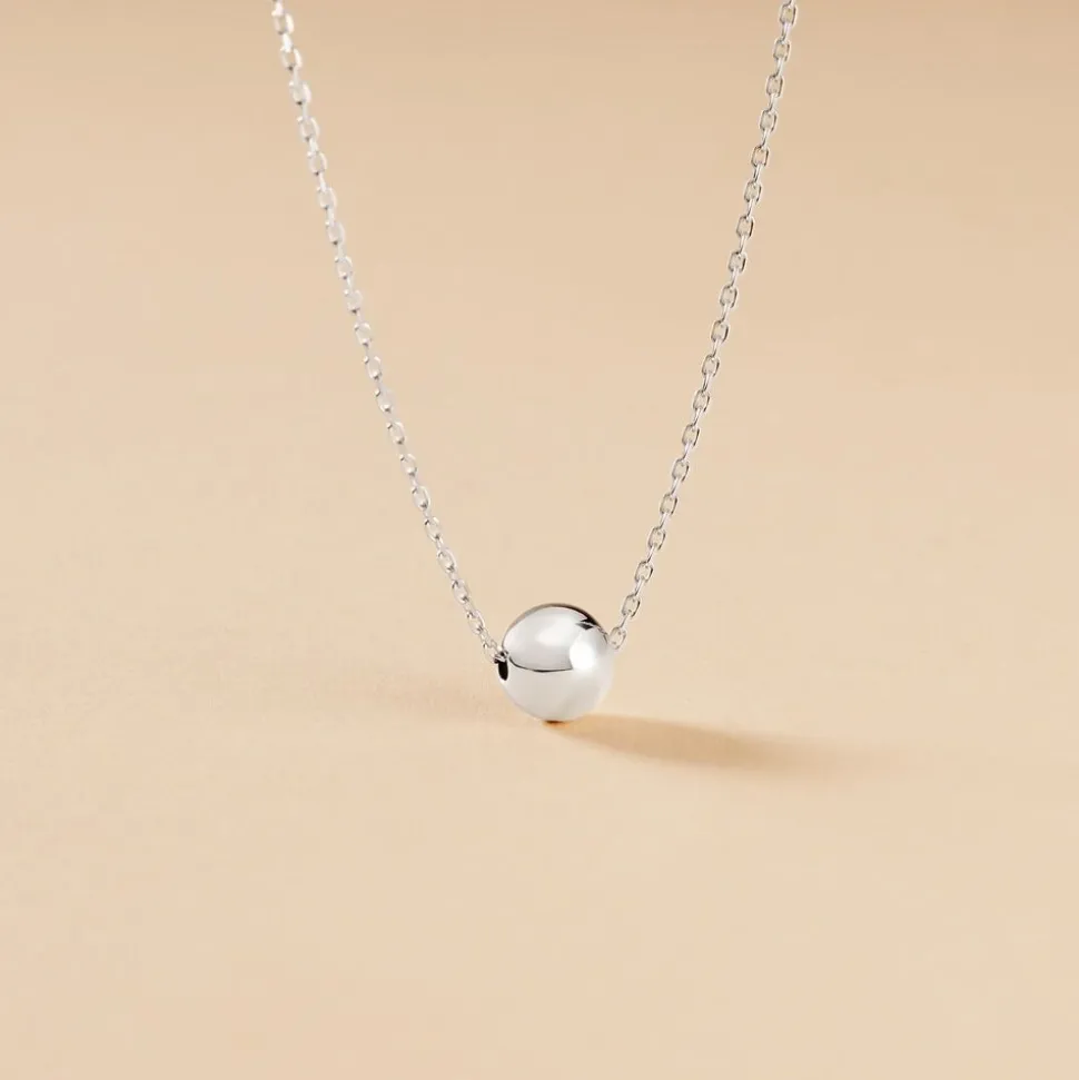 Collier Nassiera Argent Blanc
