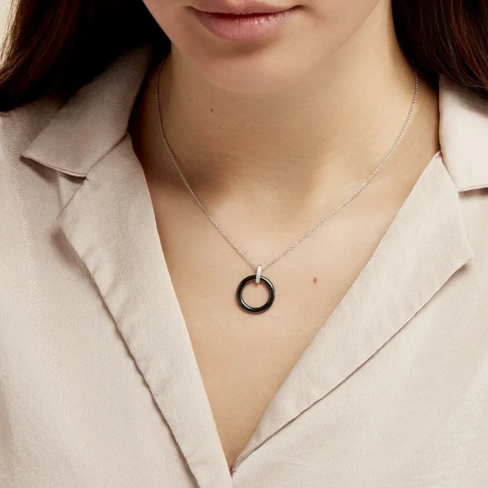 Collier Natacha Cera Argent Blanc Céramique Et Oxyde De Zirconium|Marc Orian Sale