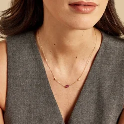 Collier Natille Or Jaune Tourmaline