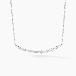 Collier Naura Argent Blanc Oxyde De Zirconium