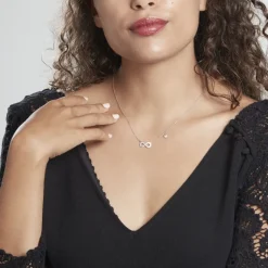 Collier Nella Argent Blanc Oxyde De Zirconium