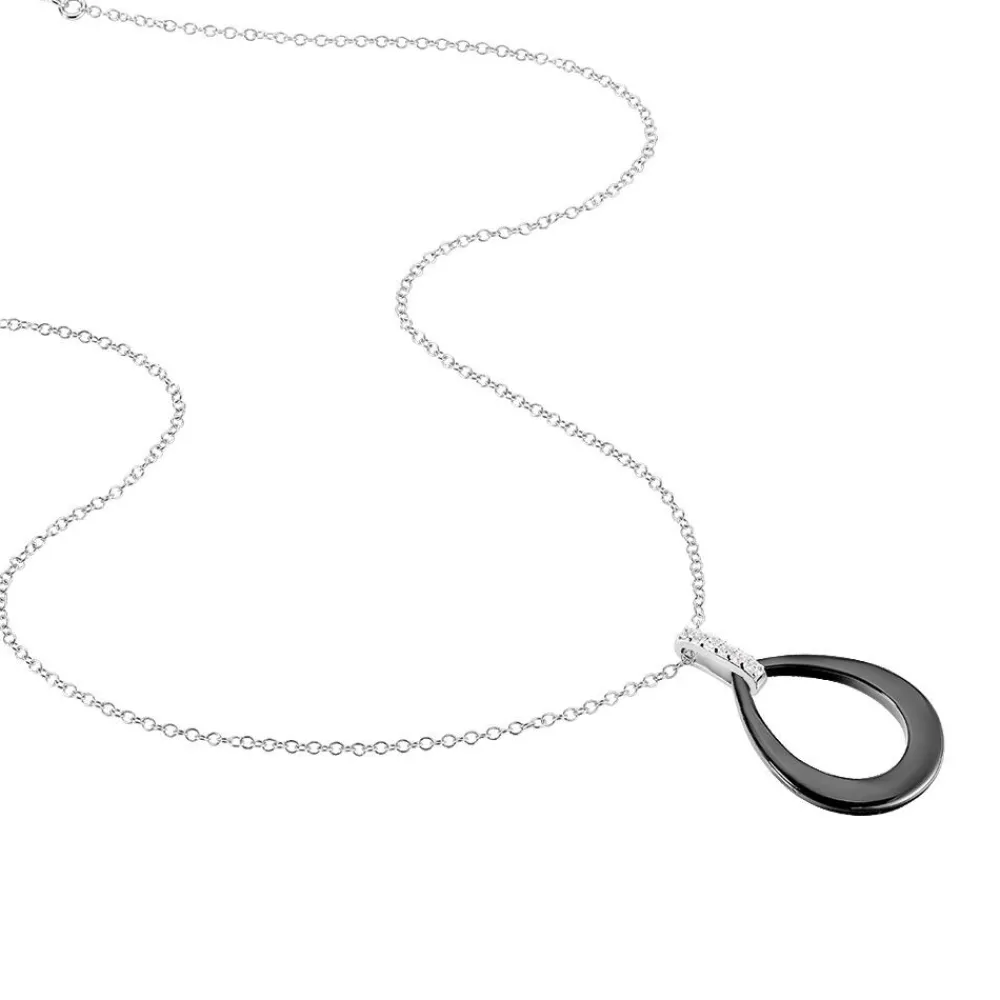 Collier Nelly Argent Blanc Céramique Et Oxyde De Zirconium|Marc Orian Discount